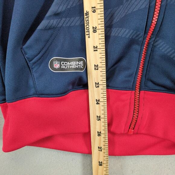 NFL Team Apparel New England Patriots Full Zip Hoodie Jacket Men's S Football - Picture 8 of 10